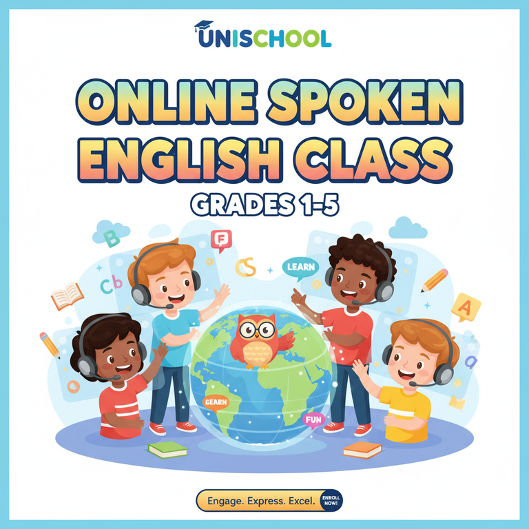 Grade 1 -5 Spoken English – Online Class